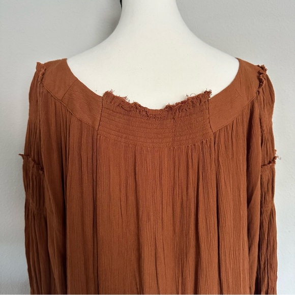 *FREE PEOPLE* Rust See Ya There Mini Dress - Picture 7 of 9